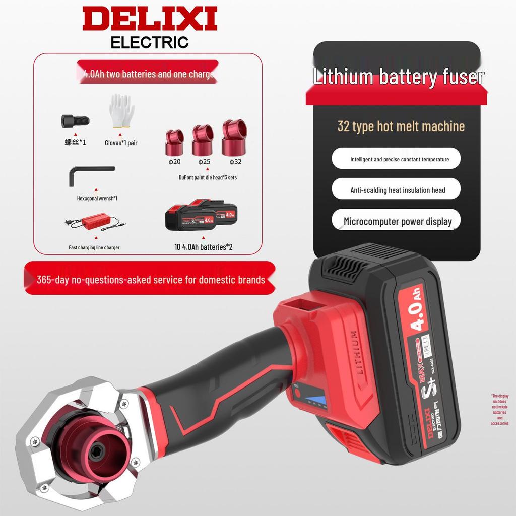 Delixi Wireless Lithium Hot Melt Plastic Pipe Welder