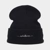 Autumn and winter new fashion trendy brand simple letter embroidery knitted hat men's outdoor warm wool hat women's personalized hat