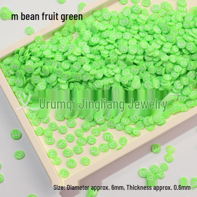 Eco-friendly M&M's Soft Clay Slices for DIY Crystal Slime and Crafts