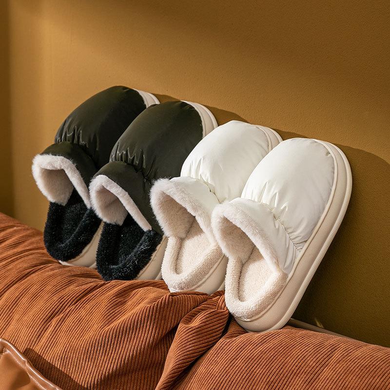 

Cotton slippers spring and autumn men s winter home use indoor non-slip confinement shoes thick-soled home warmth women s customization 44-45 [Suitable for sizes 43-44]