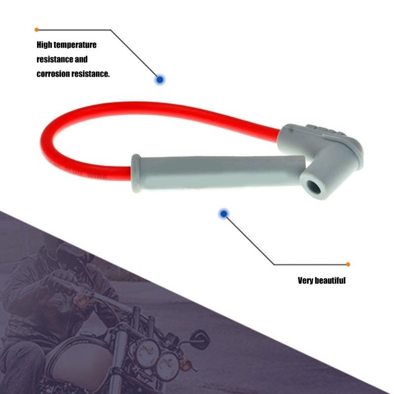 Motorcycle Ignition Cable High Efficiency Ignition Cable 39cm Designes for Best Performances & Reduced Interference