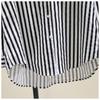 Spring and Summer Long-sleeved Shirt Women's Fashion Casual Vertical Striped Loose Shirt Women