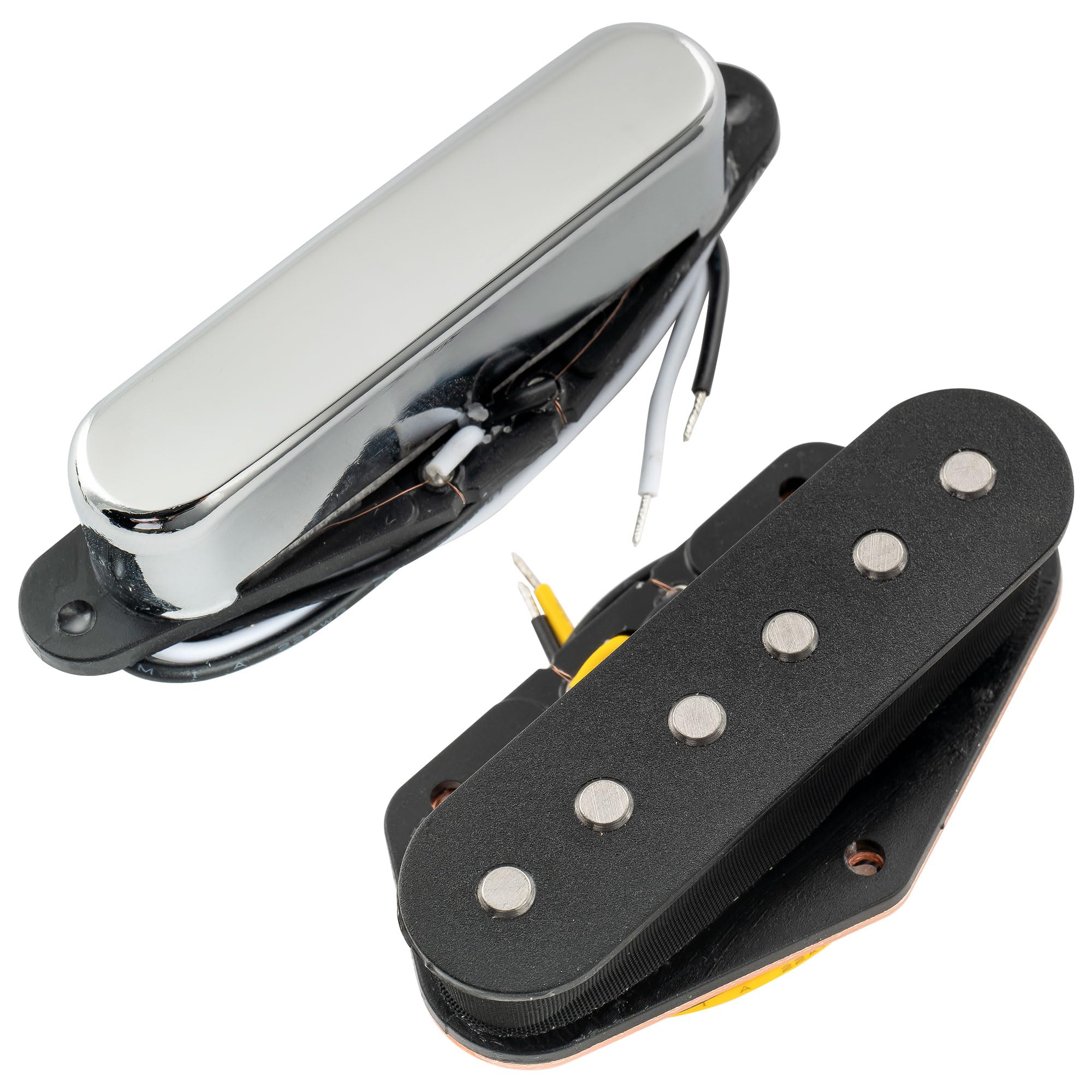 

Musiclily Pro TL-60S Alnico 5 Telecaster Pickups, Neck and Bridge Pickup Set for Tele Electric Guitars, Chrome