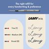 Lamy noto blue-silver ballpoint pen - simple ballpoint pen with plastic triangle body - clip is b...