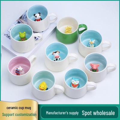 3D Keramik Frühstückskaffeetasse - Büro- & Heimgebrauch, von Xiaohongshu empfohlen.