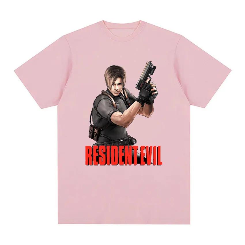 Limited edition Leon S. Kennedy Resident Evil T-shirt Women's Fashion Aesthetics Large T-shirt Women's Retro Trendy Cool T-shirt