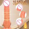 Realistyczne Dildo Teleskopowy Wibrator Penis Podwójna Penetracja Analna Waginalna Masturbacja Sztuczny Penis Maszyna Seksualna Zabawki Seksualne dla Kobiet