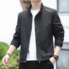 Men's Autumn Casual Stand Collar Jacket Thin Jacket Pure Color Loose Jacket Fashionable Jacket for Men