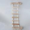 5/8 Steps Wood Ladder Pet Interactive Bird Parrot Toy Ladder for Hamster Cage Funny Grinding Stick Climbing Toy Bird Accessories