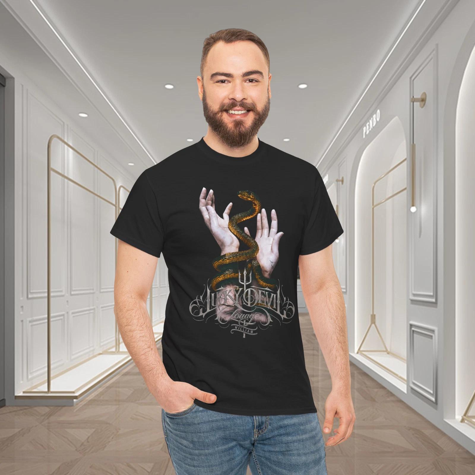Serpent Hands Dark Gothic Snake Graphic T-Shirt M