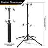 Two Bike Gravity Pole Stand Garage Space Saving Bicycle Work Stand Hanger No Drilling Required for Apartment Bikes Safe & Secure