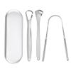 Premium 1pcs/3pcs Metal Tongue Scraper Cleaner for Adults Kids Portable Stainless Steel Tongue Scrapers Brushes for Removing Mass Air Flow 3
