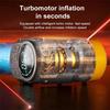 N61R-Portable Electric Car Tire Inflator Handheld Wireless Air Pump For Car Tires With Auto Stop LED Light