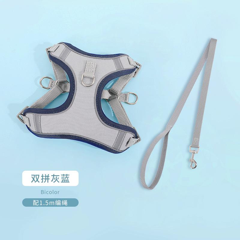 Popular Pet Chest Strap, Suede Cat And Dog Strap, Reflective And Breathable Dog Rope, Dog Leash.