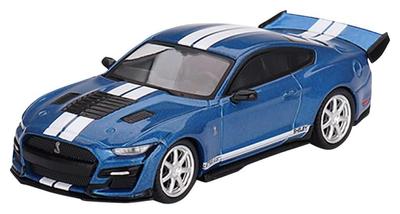 TrueScale Miniatures MINI GT 164 Shelby GT500 Dragon Snake Concept Ford Performance Blue Left-hand Drive Finished Product