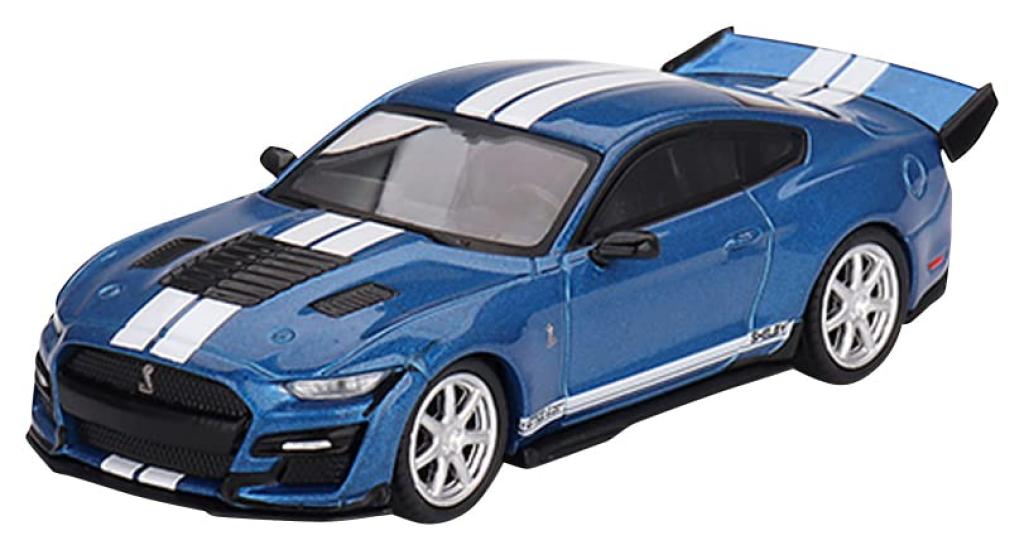 

TrueScale Miniatures MINI GT 164 Shelby GT500 Dragon Snake Concept Ford Performance Blue Левостороннее управление Готовое изделие