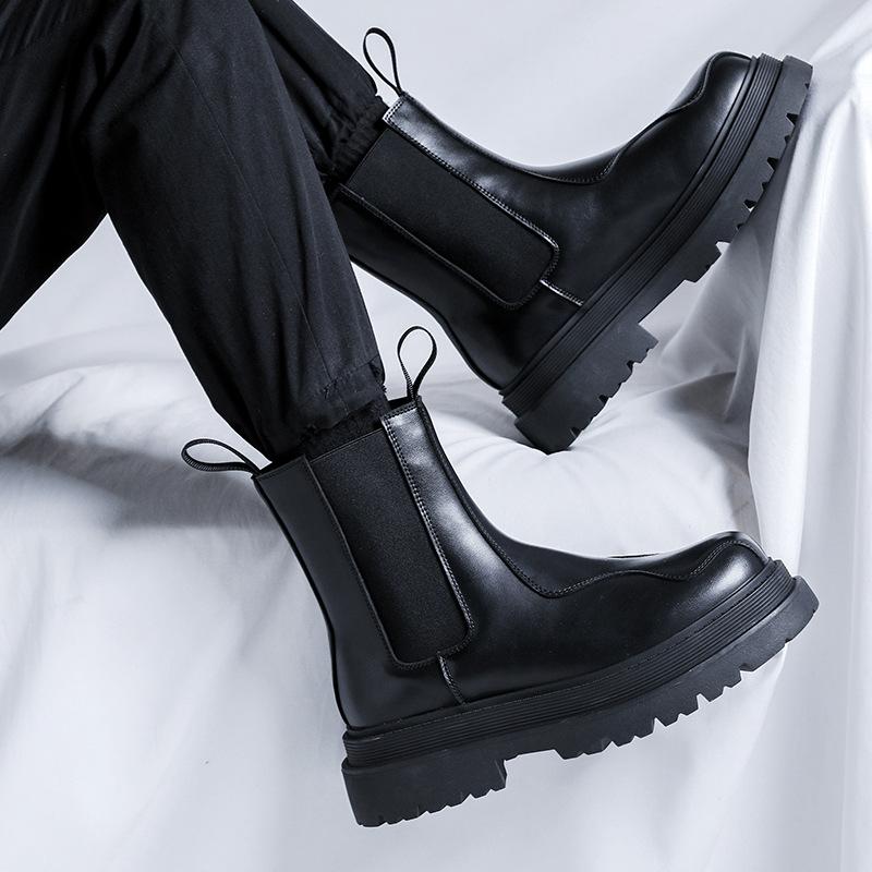Chelsea Herrenmode Lokomotive High Top Rauchfluss Martin Stiefel