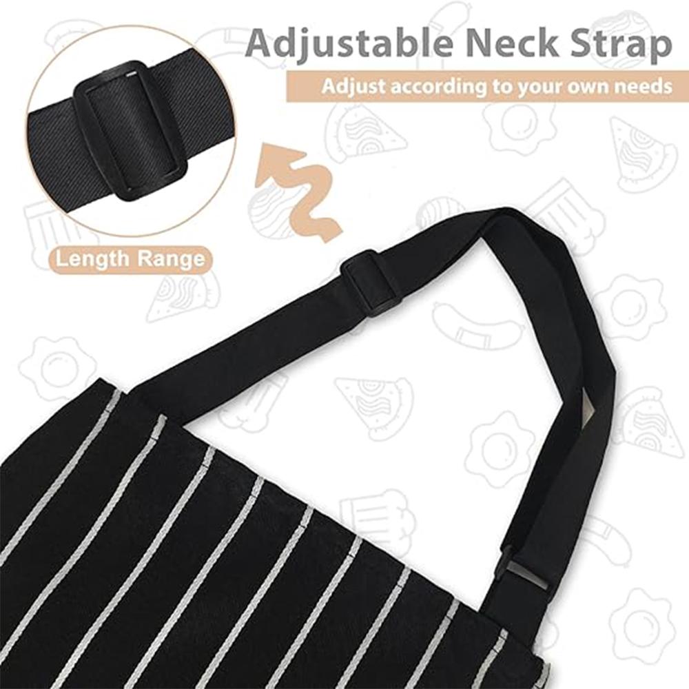 2pcs Cooking Kitchen Aprons Adjustable Neck Strap for Cooking Baking