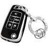For Chevy Key Fob Cover with Keychain,Premium TPU Full Protection Key Case Shell for Equinox Camaro Cruze Malibu Impala Spark Sonic GMC