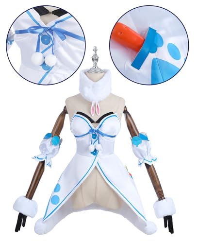 [NOKIJP] Cosplay VTubera Kostium Cosplay Usada Pekora Cosplay VTubera Kostium Cosplay Usada Peko-chan Pekora Wirtualny YouTuber Cosplay VTubera (Używana Peko