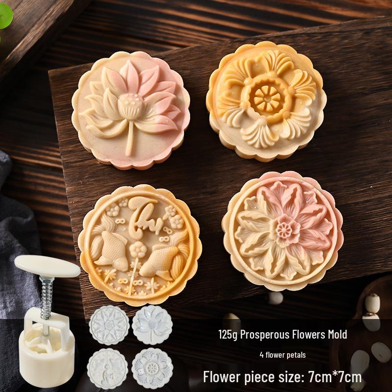 Mid-Autumn Mooncake Mold Stamp Tool for Ice Skin Mung Bean Pastry