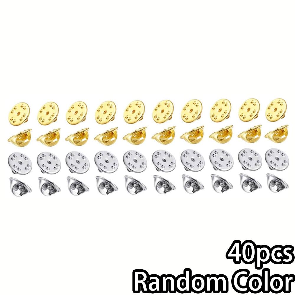 

40/80/120 шт. желто-белая основа для броши, зажим для броши, пряжка для украшения, браслет для ожерелья, браслета на лодыжку, цепочка для телефона Random Color 40pcs