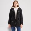 Women Winter Warm Plush Fleece Lined Long Hooded Parka Coat Thickened Puffer Jacket Windbreaker Casual Daily Work