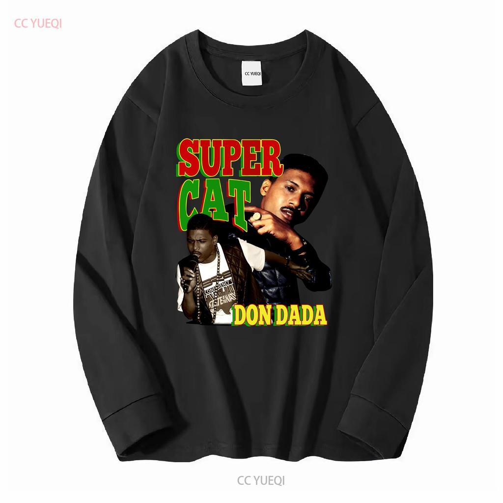 Super Cat Don Dada T-Shirt 90er Hip Hop Dancehall Reggae Dub Ska Plattenlabel Jamaika Studio One lange oder kurze Ärmel Vintage