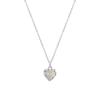 925 Silver Mini Heart-Shaped Necklace for Women Light Luxury Minority High-Grade Clavicle Chain Irregular Heart-Shaped Necklace