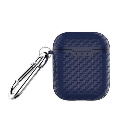 Carbon Fiber Dust-proof Protective Cover Case for AirPods 1/2 Bluetooth-compatible Earphone