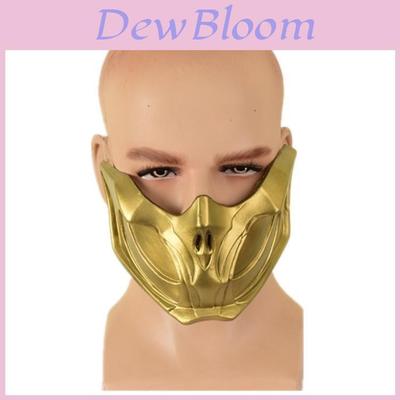 New Mortal Kombat 11 Scorpion Half Face Latex Mask For Halloween Cosplay Costume