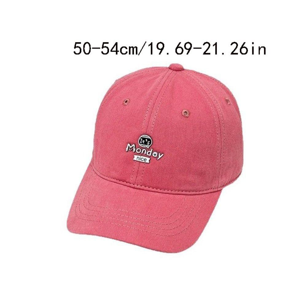 Korean Style Children Candy Color Baseball Hat Letter Embroidery Anti-UV Summer Sun Hat Quick-dry Cute Girls Peaked Cap Baby