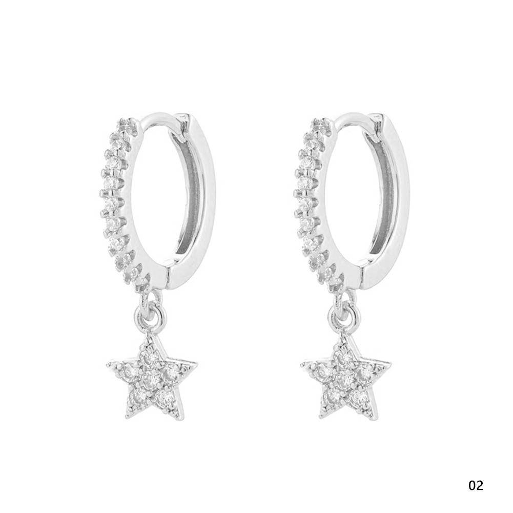 

Модные Креативные Серьги в Корейском Стиле Милые Прекрасные Со Стразами Звезды Ювелирные Украшения Подарок для Девочек