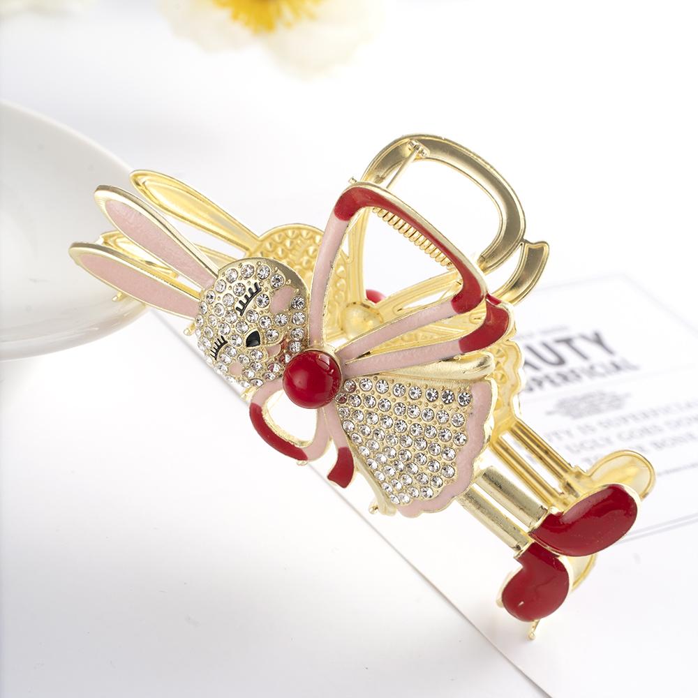 Kryształowa Królicza Marchewka Perłowy Chwost Pazur do Włosów Dla Kobiet Uroczy Krab Klips do Włosów Spinki Wsuwka Damskie Akcesoria do Włosów Kucyk