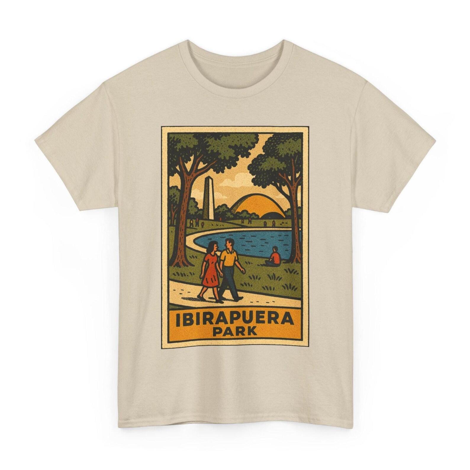 Ibirapuera Park T-Shirt: Retro Comic São Paulo Brazil Tee XL