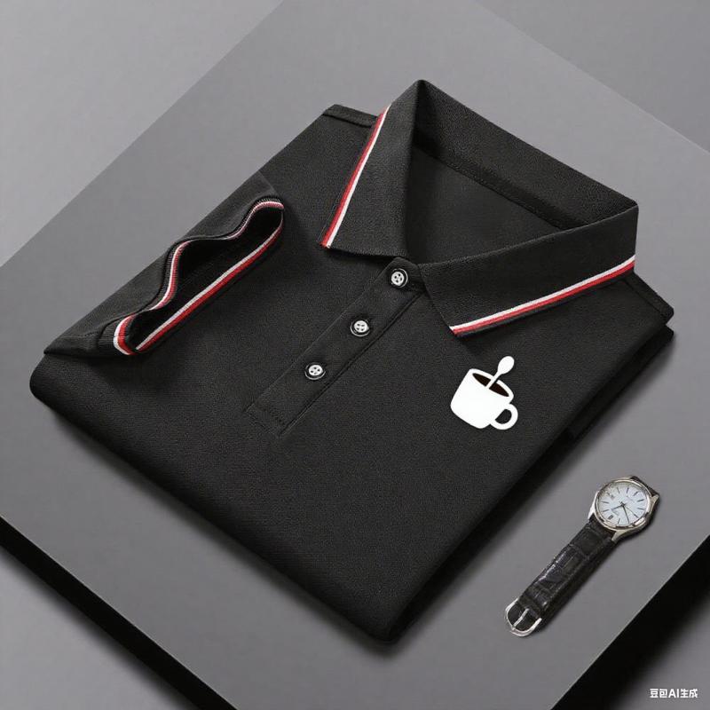 Men's Polo Shirt Summer Slim Fit Short Sleeve Tee Breathable Classic Striped Collar High-quality T-shirt Sportswear Unisex Top