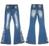 Women's 3D Embroidery Flare Jeans
