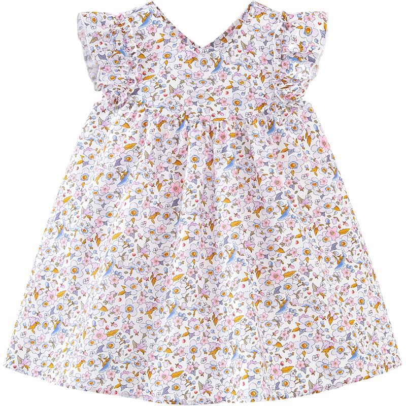 Mini Balabala Girls  Pure Cotton Floral A-line Dress 90