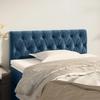 VidaXL Tête de Lit Meuble de Chambre à Coucher Accessoire de Lit Simple Tête de Cadre de Lit Intérieur Bleu Foncé 90x7x78/88 346324