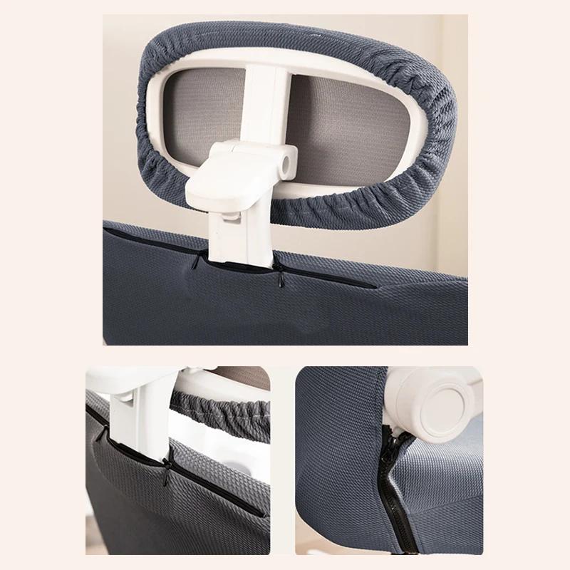 3PCS/Set Computer Swivel Chair Cover Universal Ergonomic Game Chair Cover with Headrest Armrest Cover for Office Home