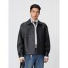GXG Men's Retro PU Leather Embossed Pocket Jacket
