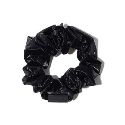 HUNTER [DAMEN] Glänzendes Haargummi - Schwarz HDW0001CZZBLK