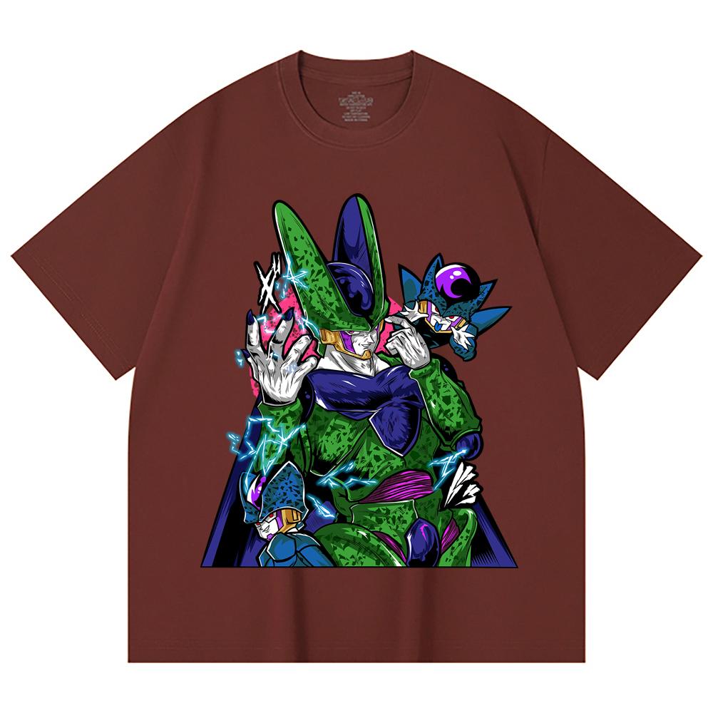 230 Gsm 100% Cotton Dragon Ball V29 Cell Print Unisex Heavy Cotton T Shirt