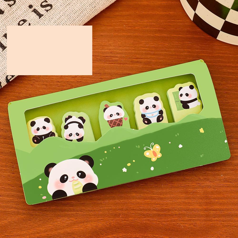 Cute Cartoon Animal Sticky Notes Set High-Aesthetic Reusable Stick Classification Labels Student Study Desk Stationery Thumb Not