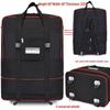 158L Aviation Large Capacity Rolling Travel Bag - Foldable Wheeled Luggage Storage, Oxford Cloth