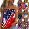 Summer Tube Tops For Women,Cute Sexy Off Shoulder Print Sleeveless T-Shirt
