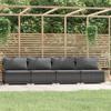Day and Night - Day and Night 4-seater Garden Sofa with Gray Synthetic Rattan Cushions