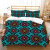 Bohemian Floral King Queen Duvet Cover Boho Mandala Cashew Flowers Bedding Set Exotic Tribe Style 2/3pcs Polyester Quilt Cover
