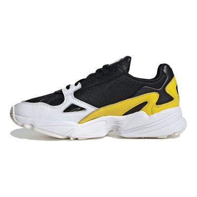 Originals Falcon Mesh Pelle Sintetica Versatile Comodo Traspirante Scarpe Casual Lifestyle Basse Donna sneaker Nero Giallo Bianco EG6708