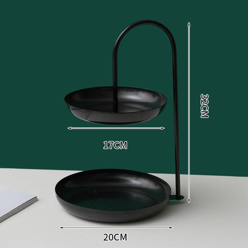 Double Fruit Bowl Sitting Room Home Creative Snack Tray Contemporary and Contracted Candy Dishes Northern Wind